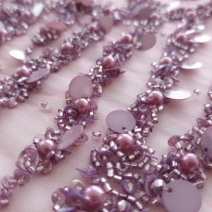 Broderie couture lila prafuit lucrata 100% manual