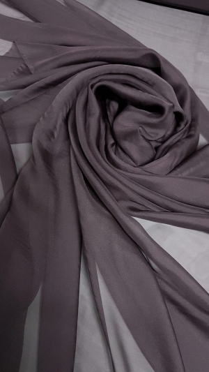 dark plum voal chiffon