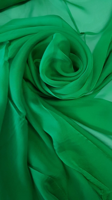 Verde iarba Voal chiffon