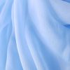 Bleu-ciel -- Voal creponat (Muselina) din matase naturala -8468