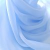 Bleu-ciel -- Voal creponat (Muselina) din matase naturala -8467
