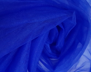 Tulle fin albastru royal