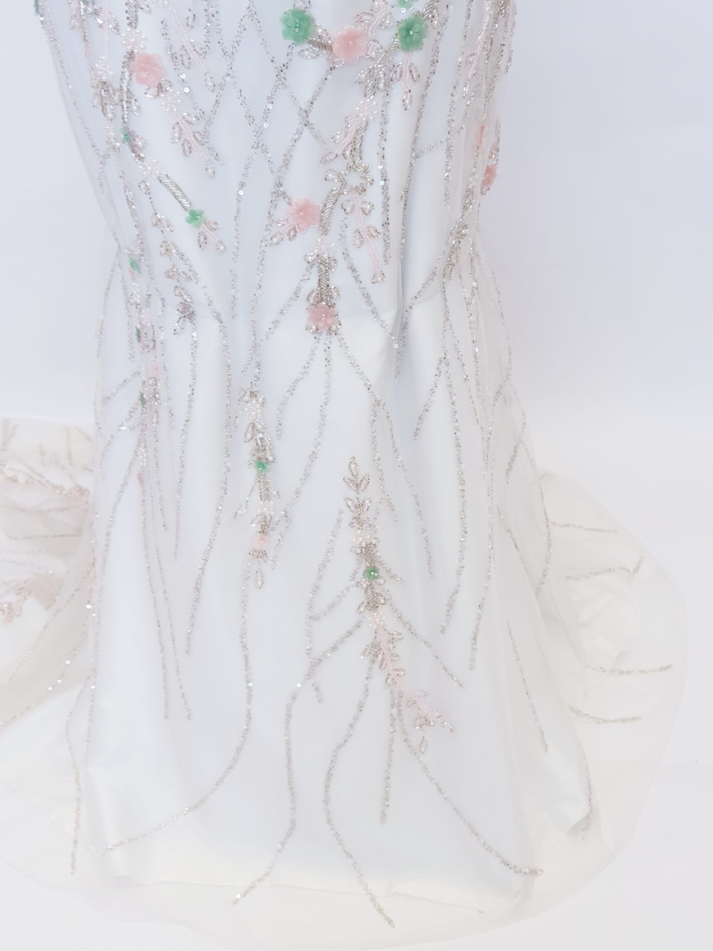 Broderie mint si roz quartz cu romburi - imagine 16