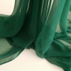 Voal creponat Muselina verde smarald din matase naturala