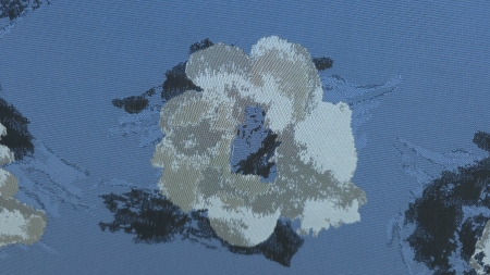 brocard albastru cu model floral reliefat evelin textile (1)