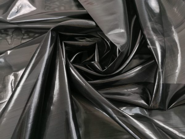 Organza metalizata neagra