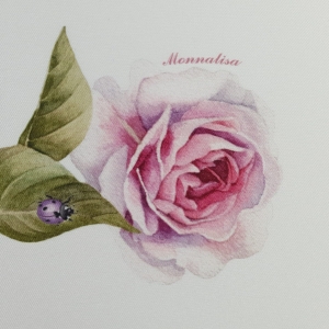 Tafta imprimata model Lilac/Roses Flowers MNL295