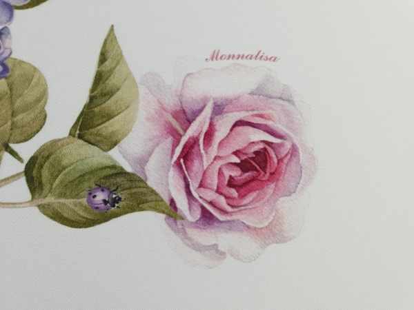 Tafta imprimata model Lilac/Roses Flowers MNL295