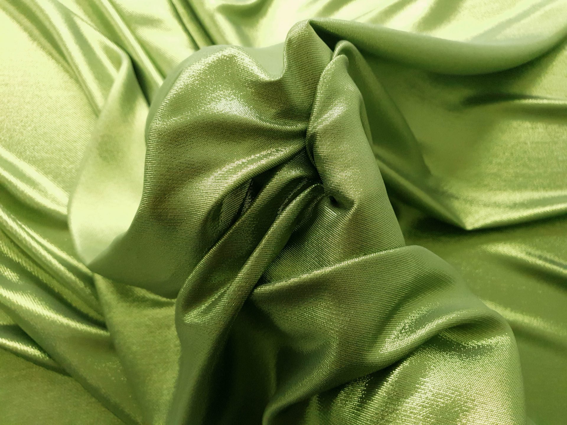 RALPH572 Pistachio Green Metallic Silk Evelin Textile
