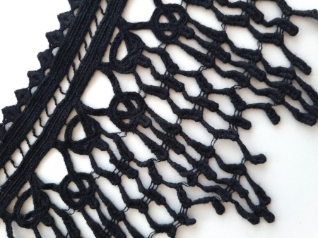 Banda din lana brodata - latime 20cm