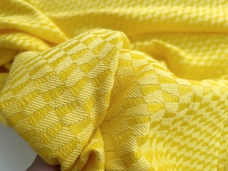 Stofita texturata galbena din bumbac