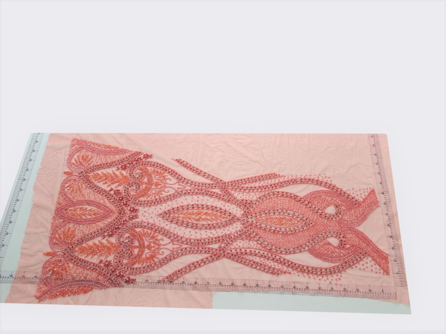 Rochie lunga peach lucrata manual - imagine 6