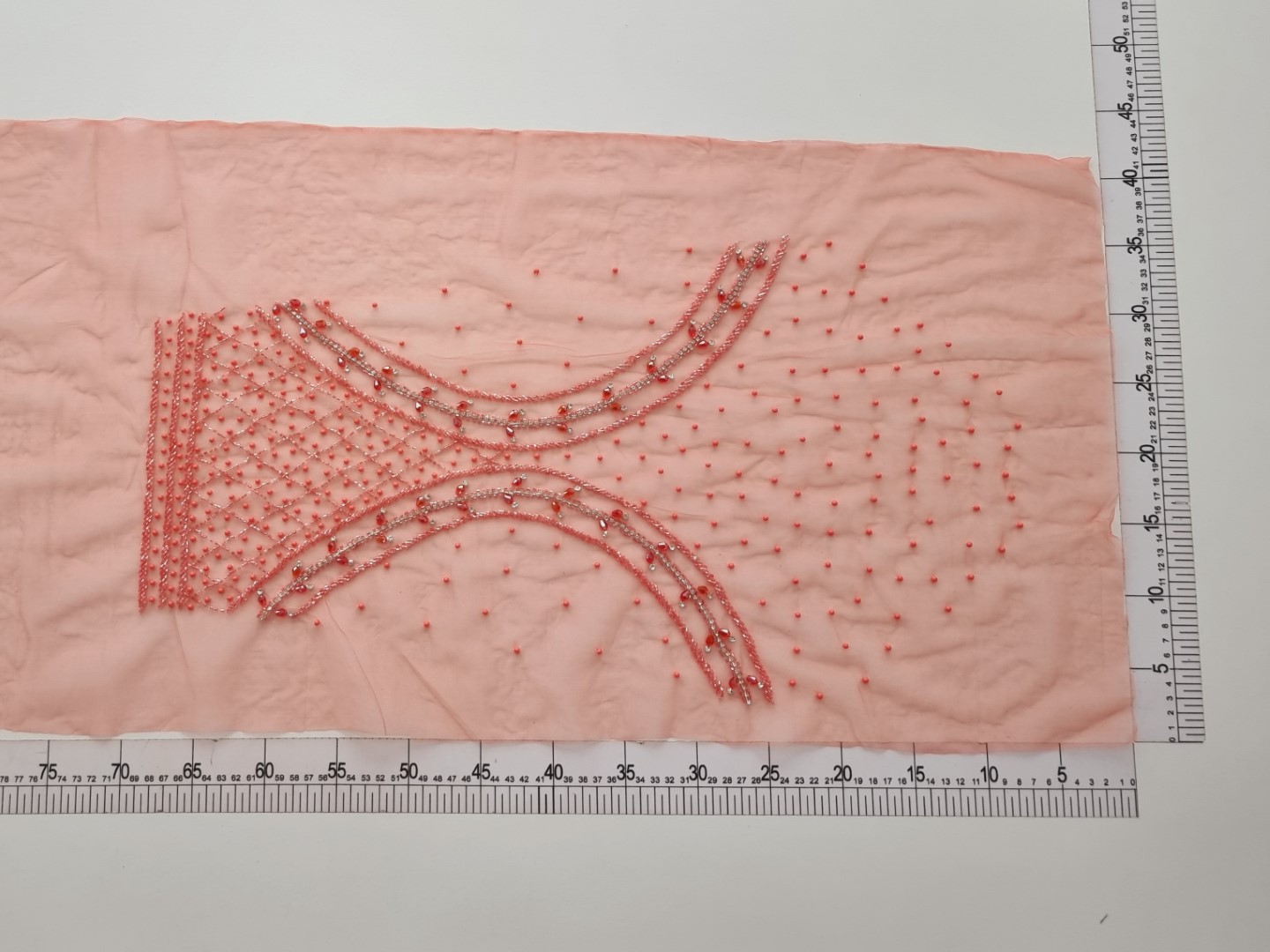 Rochie lunga peach lucrata manual - imagine 8