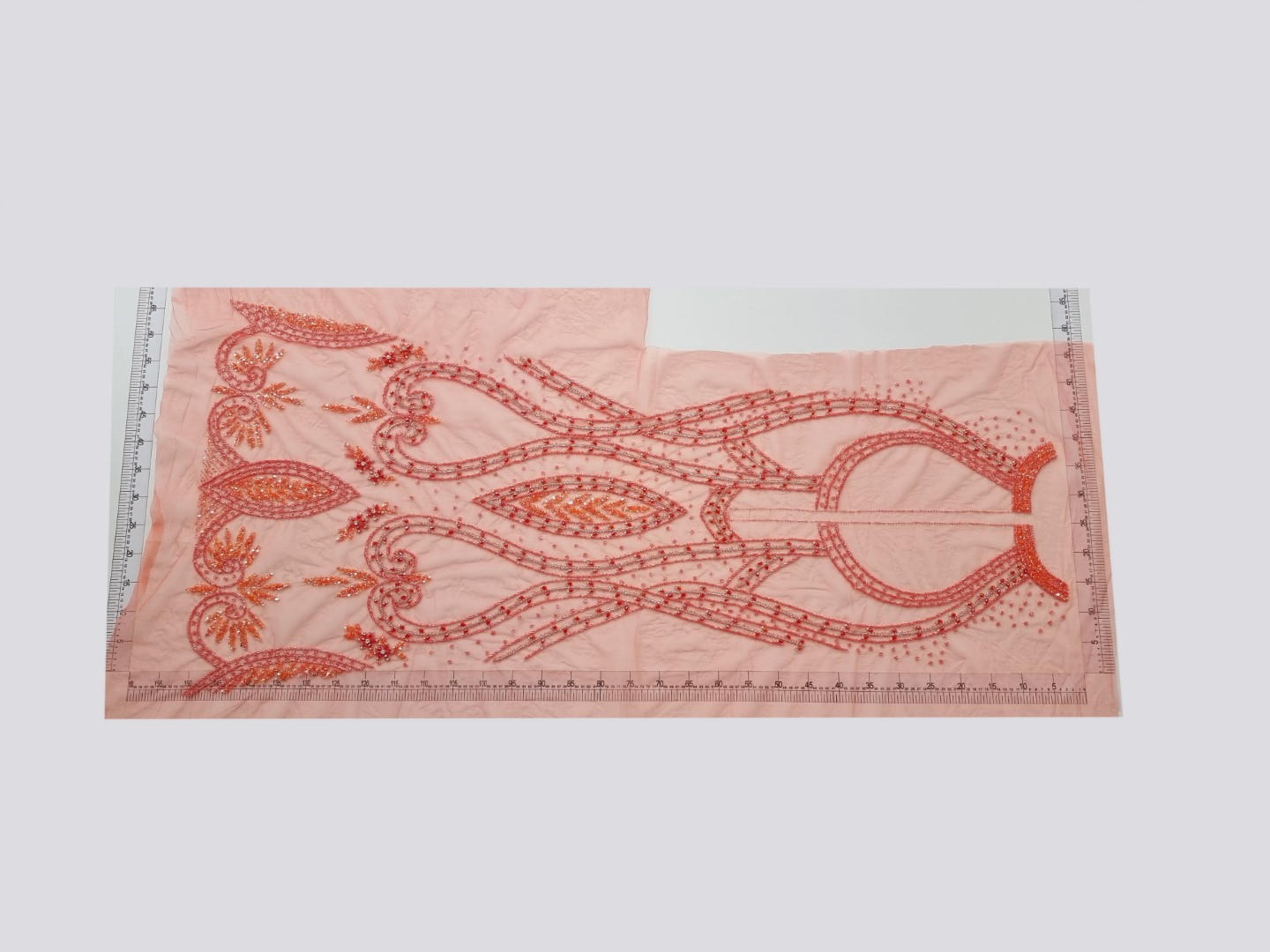 Rochie lunga peach lucrata manual - imagine 7