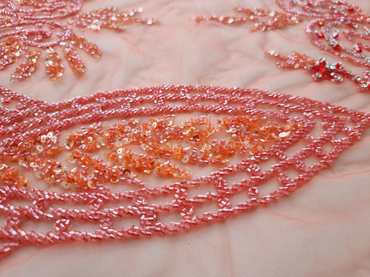 Rochie lunga peach lucrata manual - imagine 10