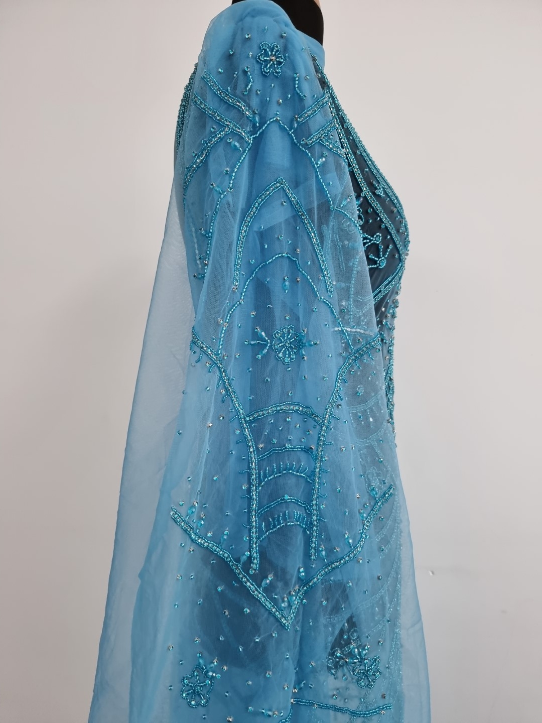 Rochie lunga realizata manual din panouri - imagine 10