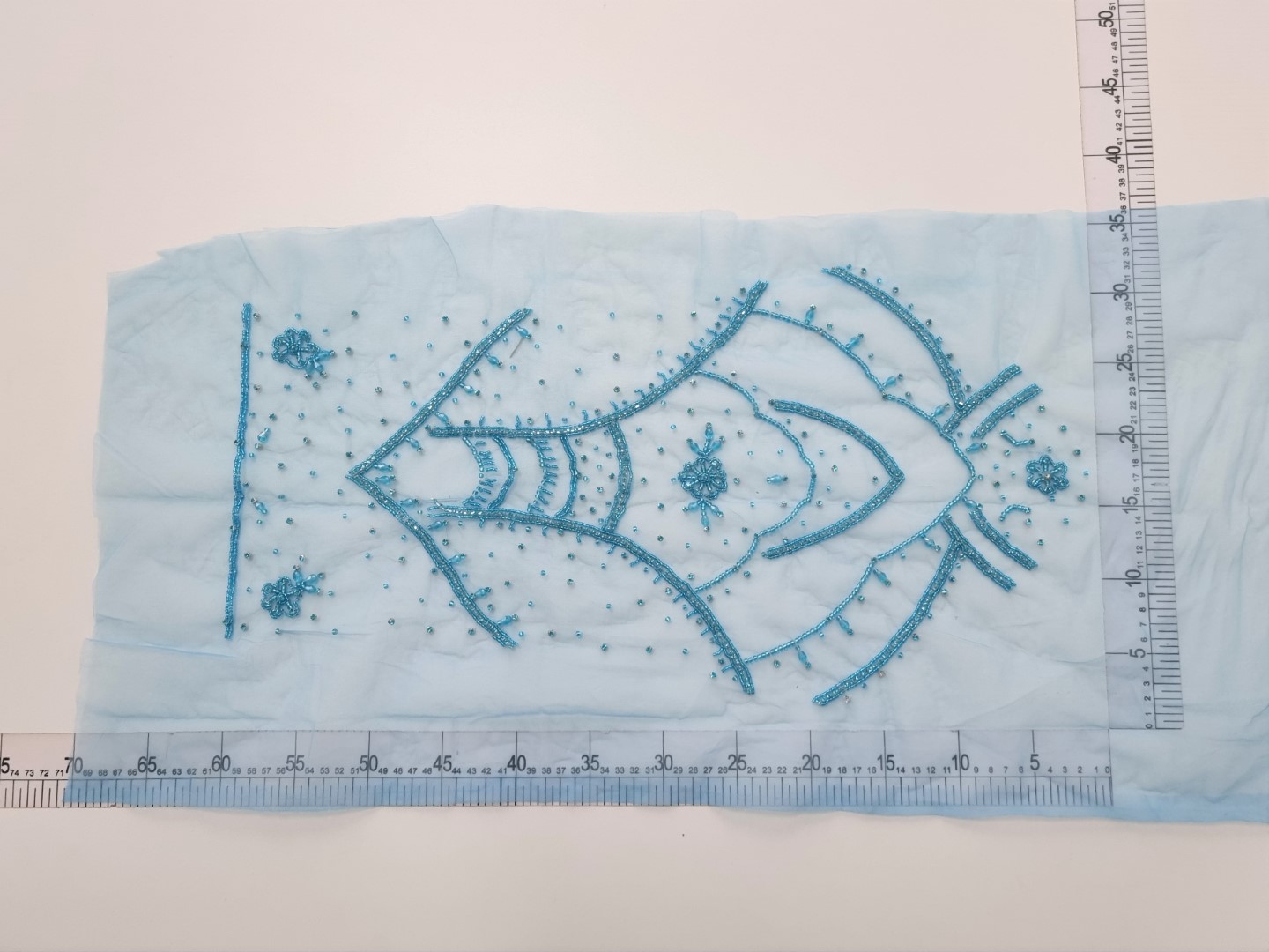 Rochie lunga realizata manual din panouri - imagine 6