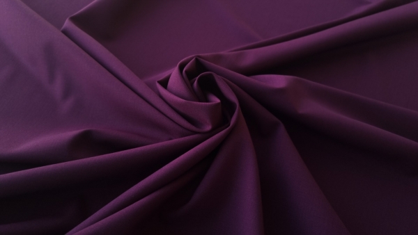 Stofa dark purple subtire din lana Tollegno