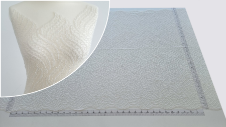 Broderie ivory accesorizata cu micropaiete si margele