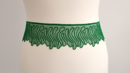 Macrame subtire bumbac verde inchis