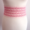 Bordura decorativa din dantela roz - latime 12 cm