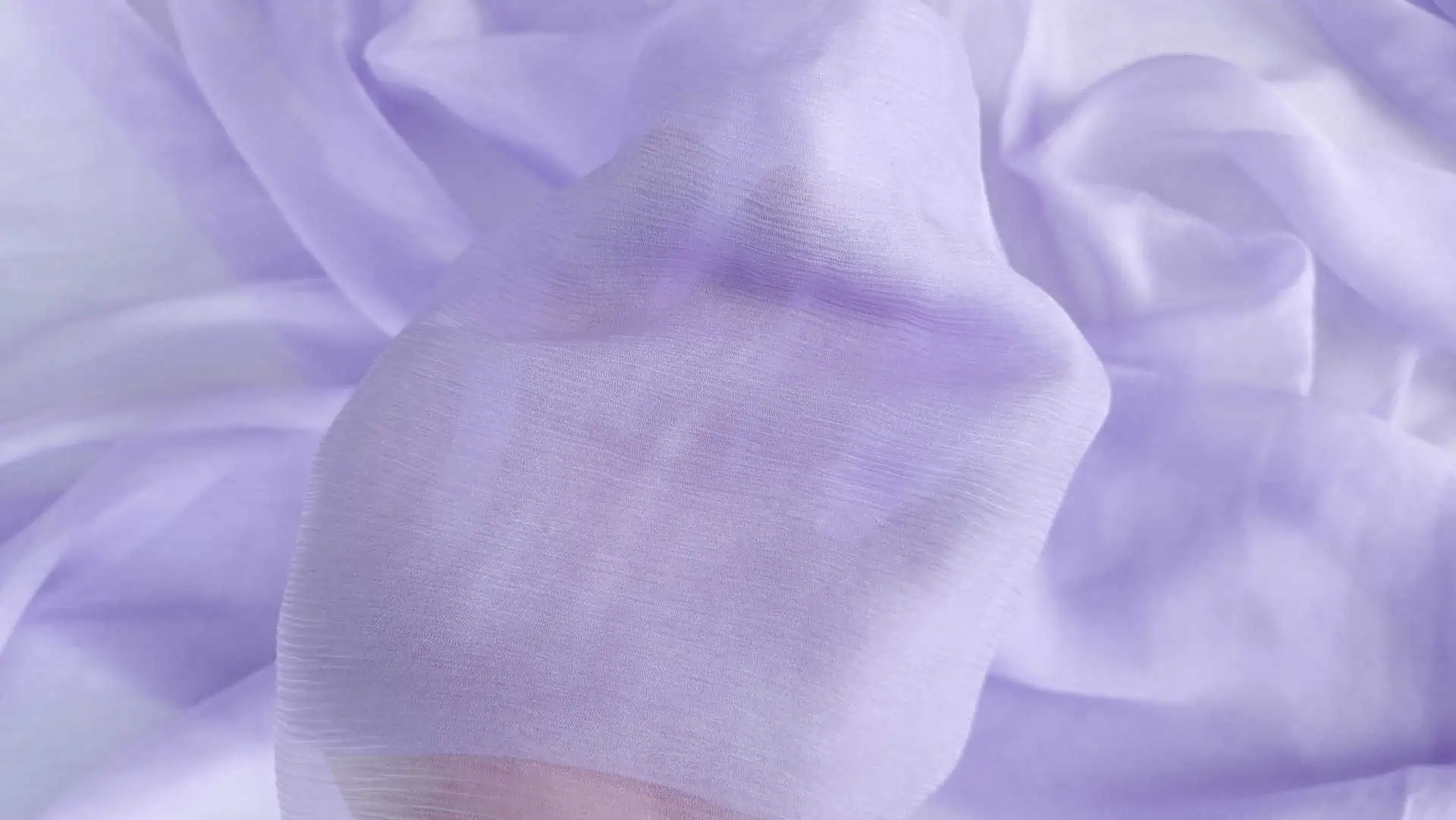Voal creponat lila Muselina din matase naturala - imagine 4