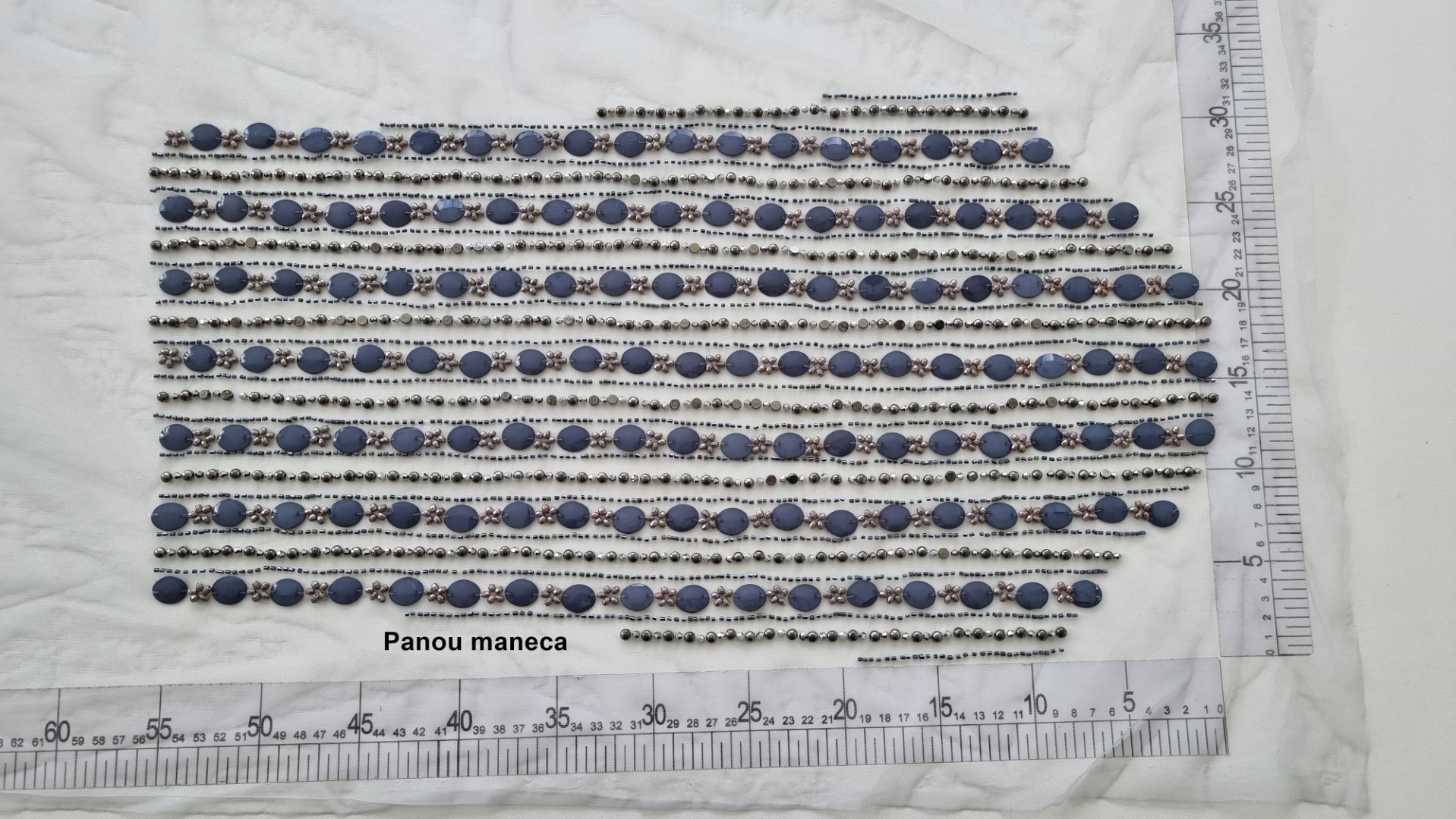 Rochie gri metalic lunga realizata manual din panouri - imagine 7