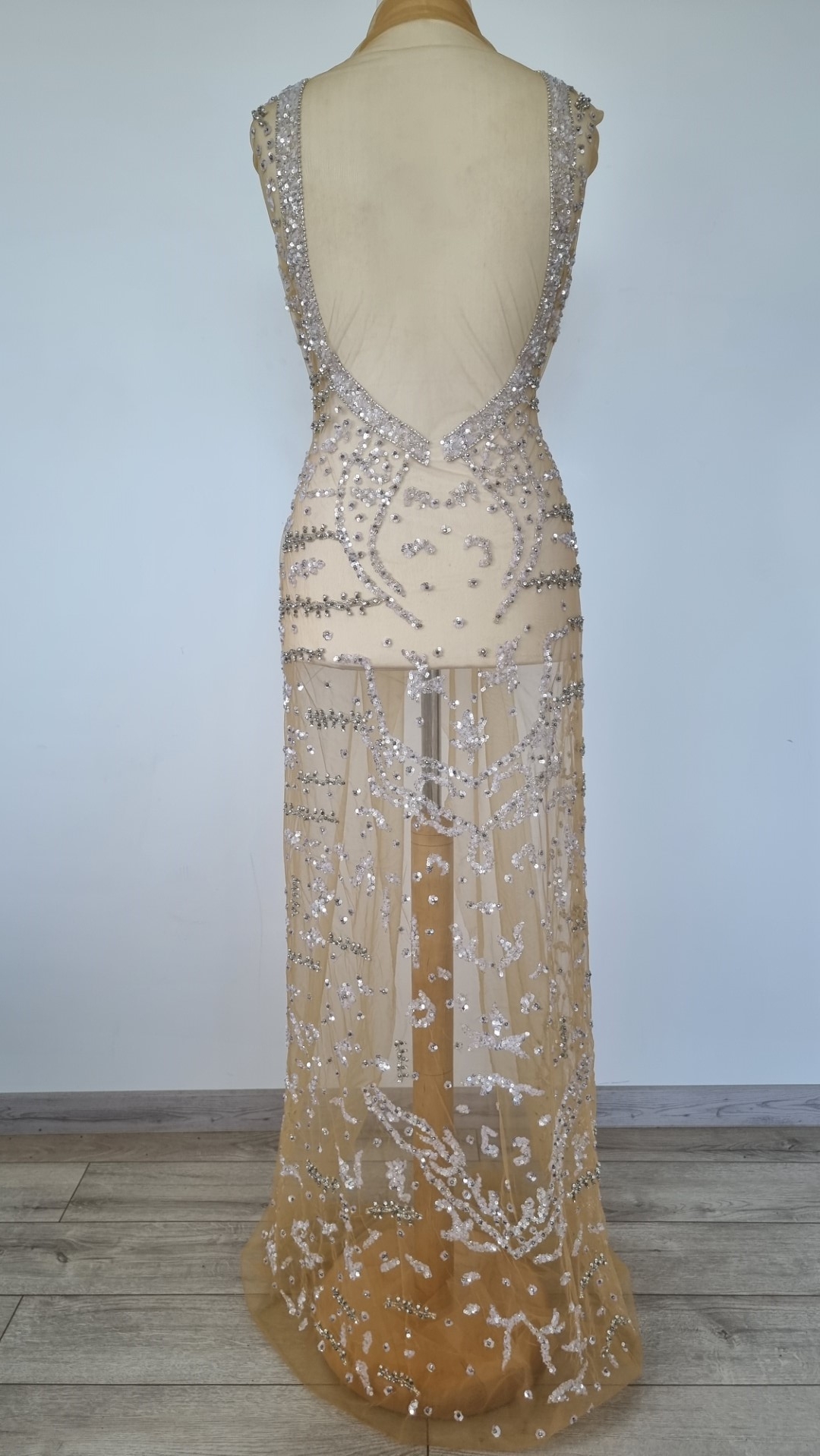 Rochie lunga accesorizata manual - panouri - imagine 6