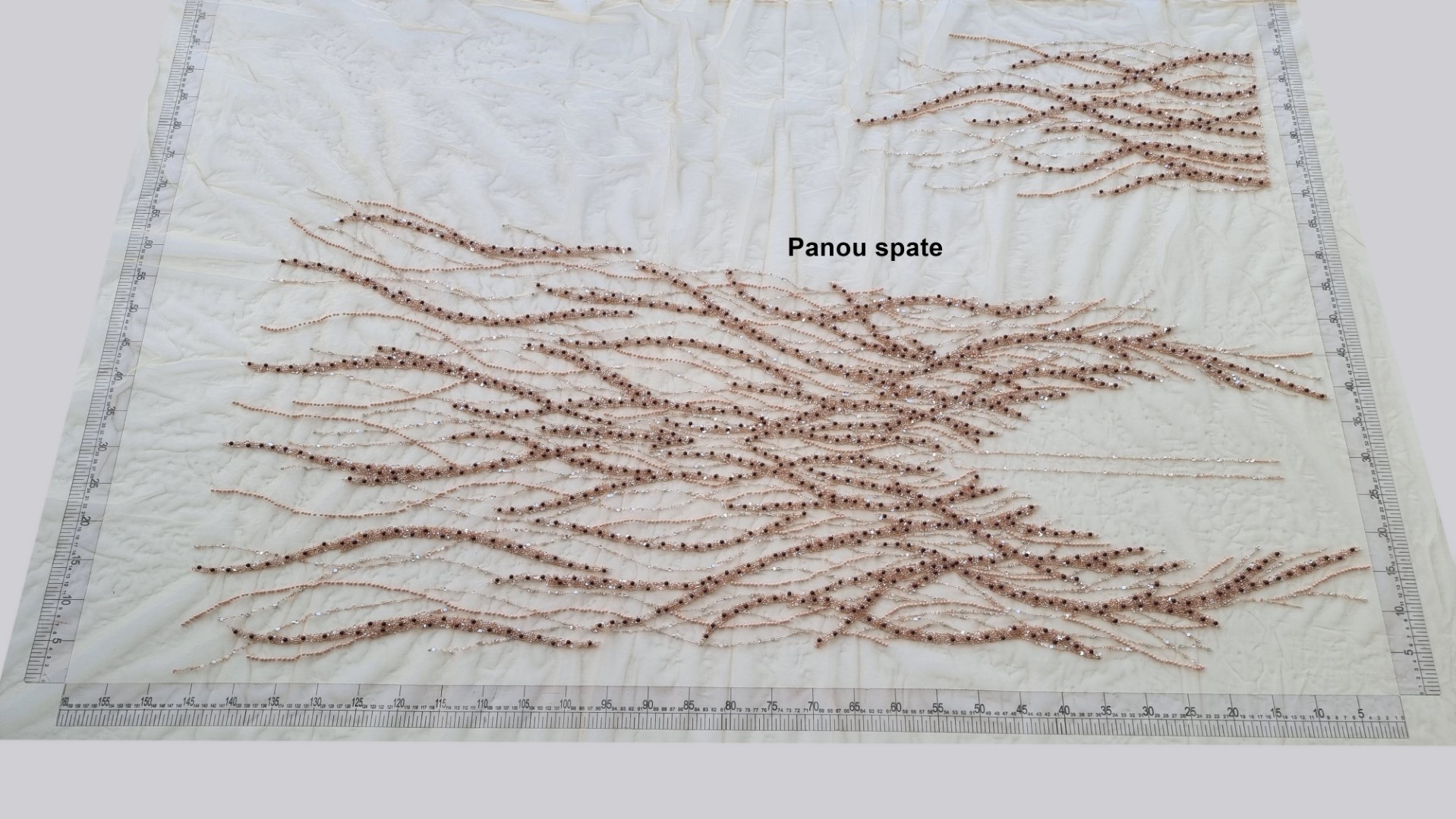 Rochie lunga realizata manual din panouri accesorizate - imagine 6