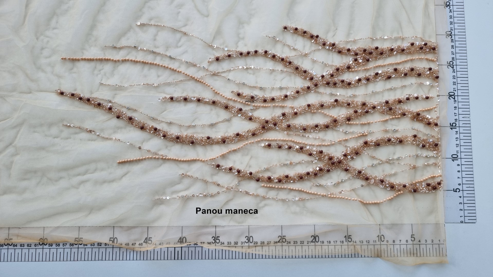 Rochie lunga realizata manual din panouri accesorizate - imagine 5