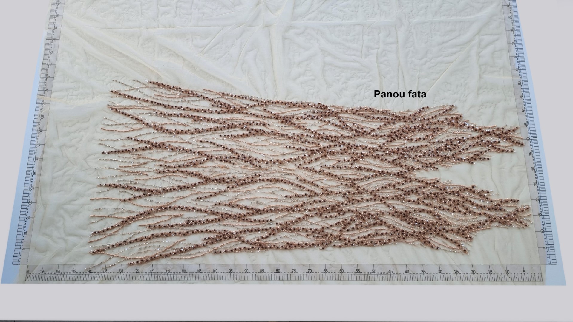 Rochie lunga realizata manual din panouri accesorizate - imagine 7