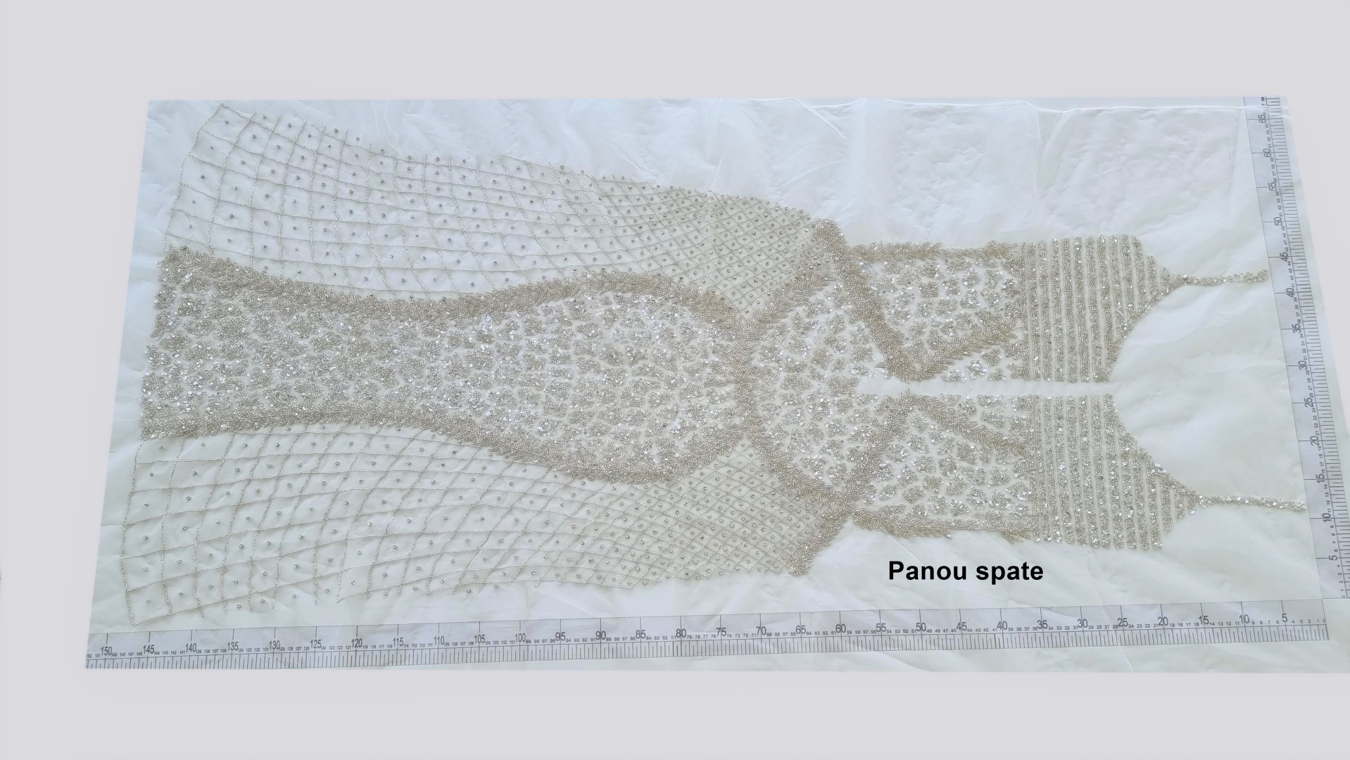 Rochie lunga realizata manual din panouri accesorizate - imagine 11