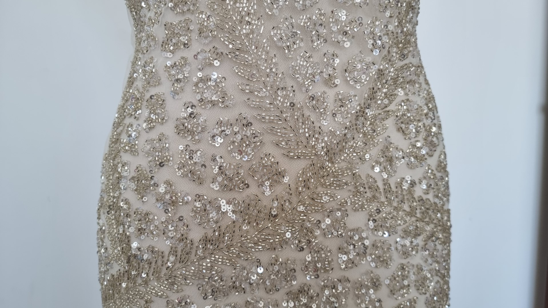 Rochie lunga realizata manual din panouri accesorizate - imagine 6