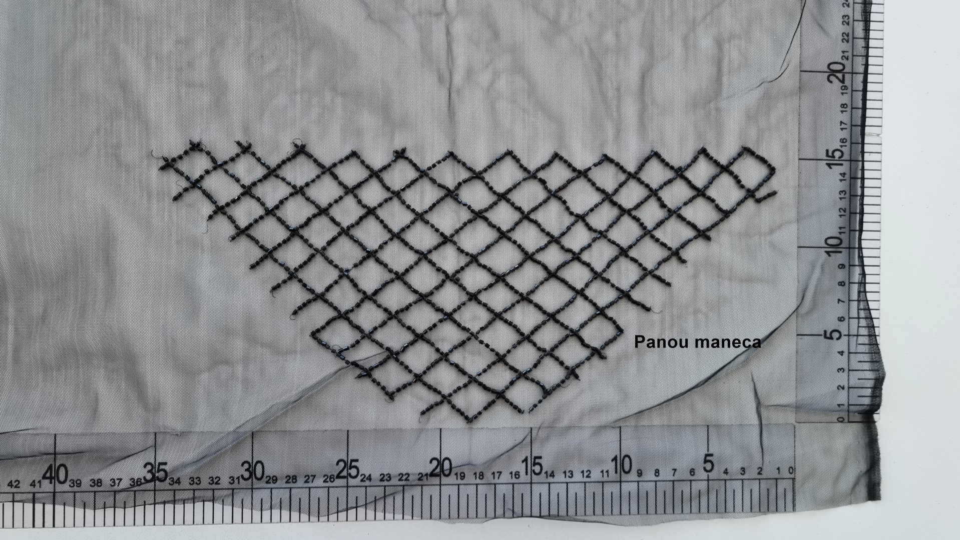 Rochie gri lunga - panouri accesorizate manual - imagine 9