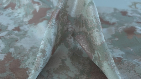 brocard cu model reliefat verde pal evelin textile (5)