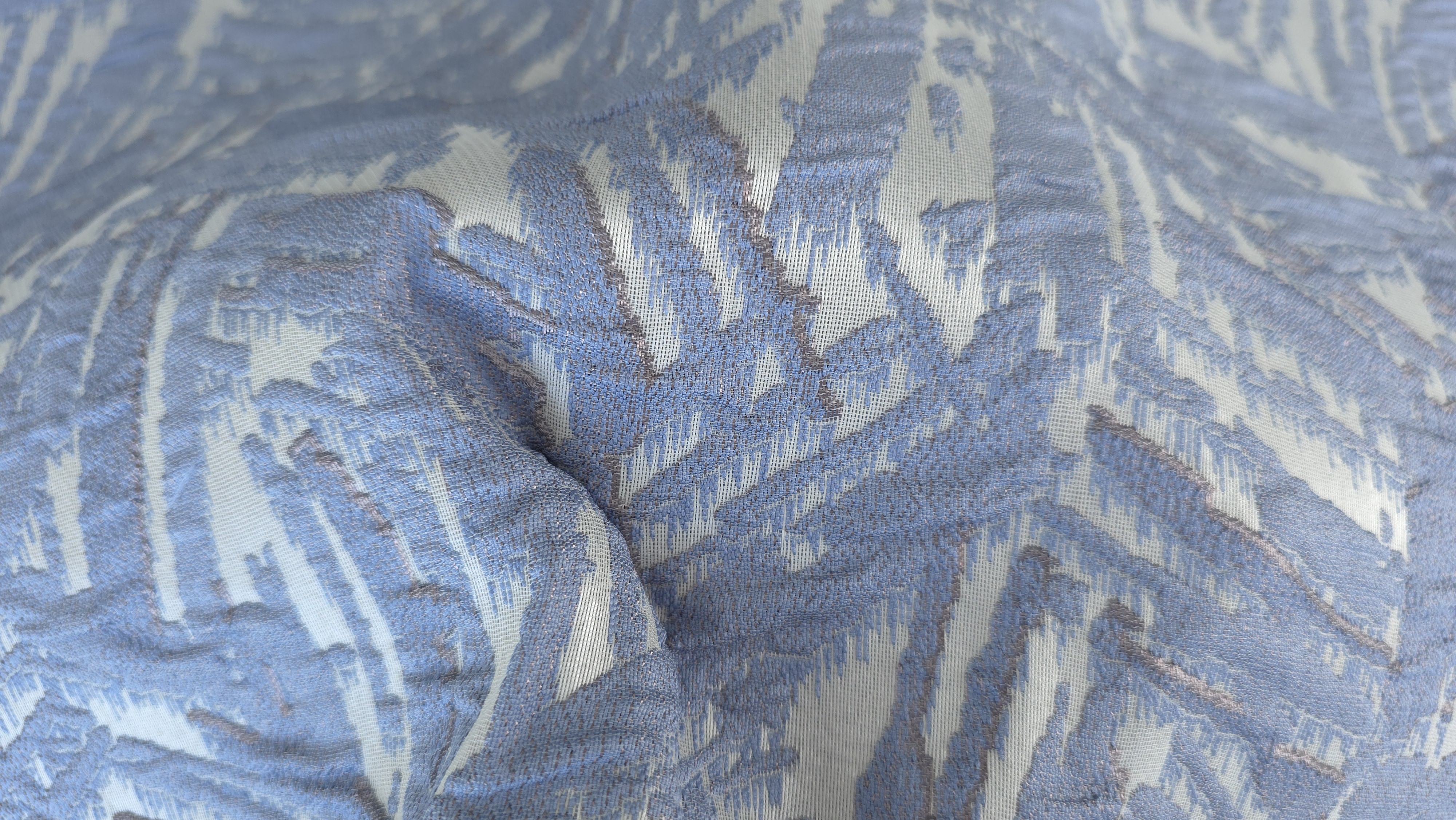brocart argintiu bleu cu textura reliefata evelin textile (2)