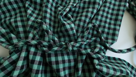 Cordon din stofa si matlasat Green Plaids VAL979