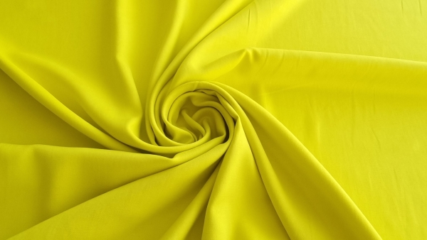 Stofa elastica din bumbac Canary Yellow