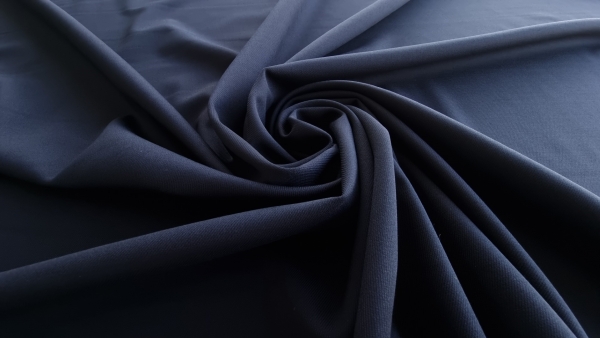 Stofa elastica cu lana bleumarin inchis