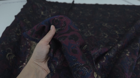 brocart floral din bumbac dark purple rvrlin textile (9)