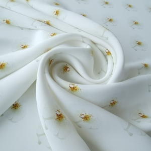 Crep elastic din vascoza model floral imprimat SIM1074