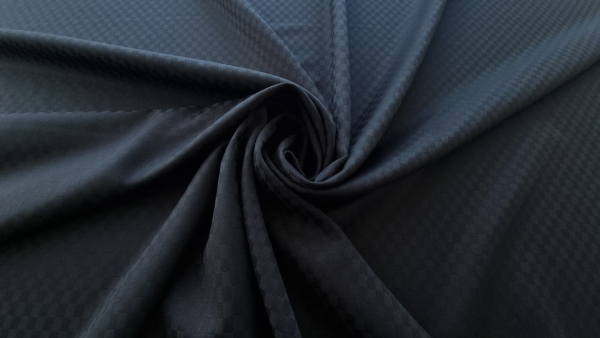 Jacquard negru din lana cu model discret