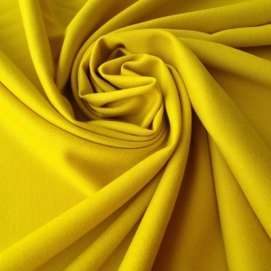 Stofa subtire elastica din lana virgina Pineapple Yellow