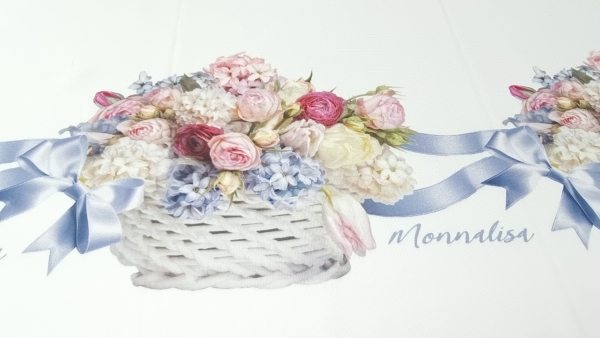 Tafta imprimata Flowers Baskets MNL1037