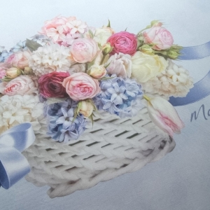 Tafta imprimata Flowers Baskets MNL1041
