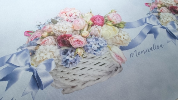 Tafta imprimata Flowers Baskets MNL1041