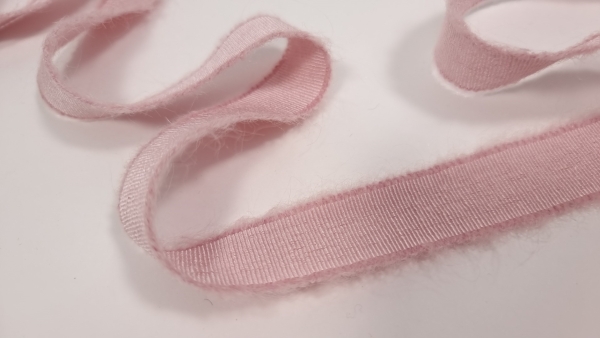 Banda decorativa cu mohair baby pink VAL1095 - latime 2 cm