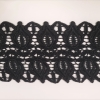 Bordura lata decorativa din lana neagra - latime 13 cm