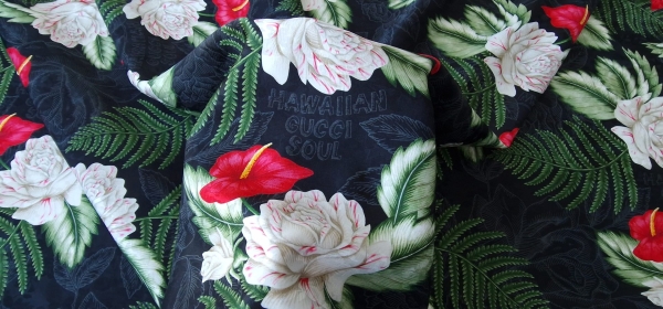 Branded silk jacquard Hawaiian Soul GUC11127