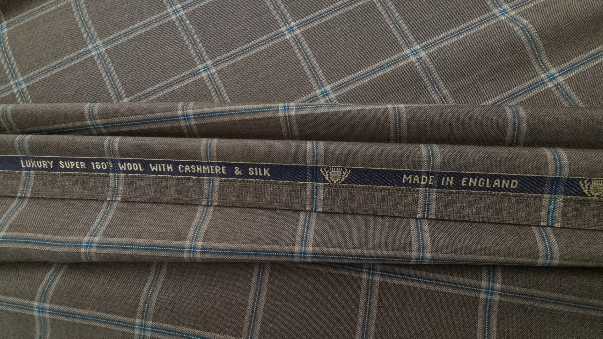 Stofa englezeasca lana Super 160's cu matase si casmir
